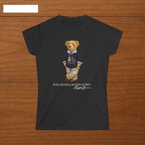 Polo Bear T-Shirt, Pluppy Black Tee